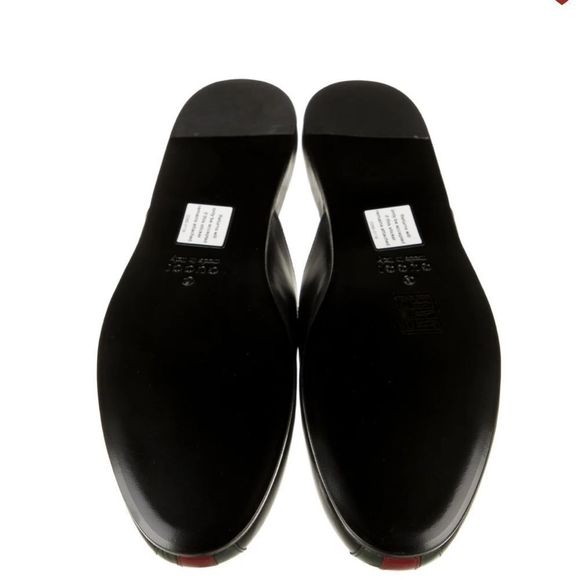 Gucci Black, Red, and Green Men\'s Loafers